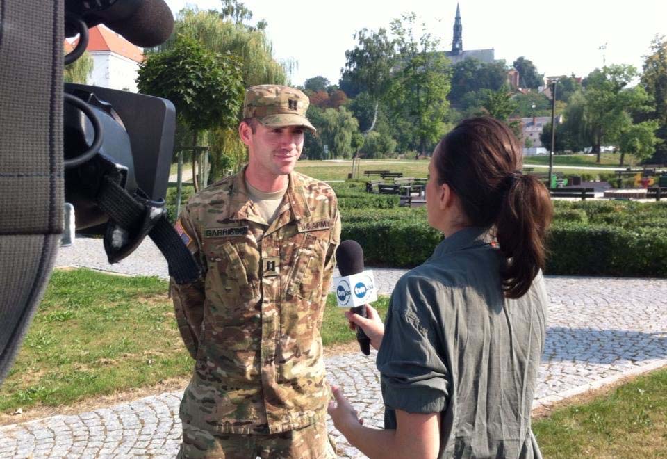 Polish news interview during Atlantic Resolve, 2015